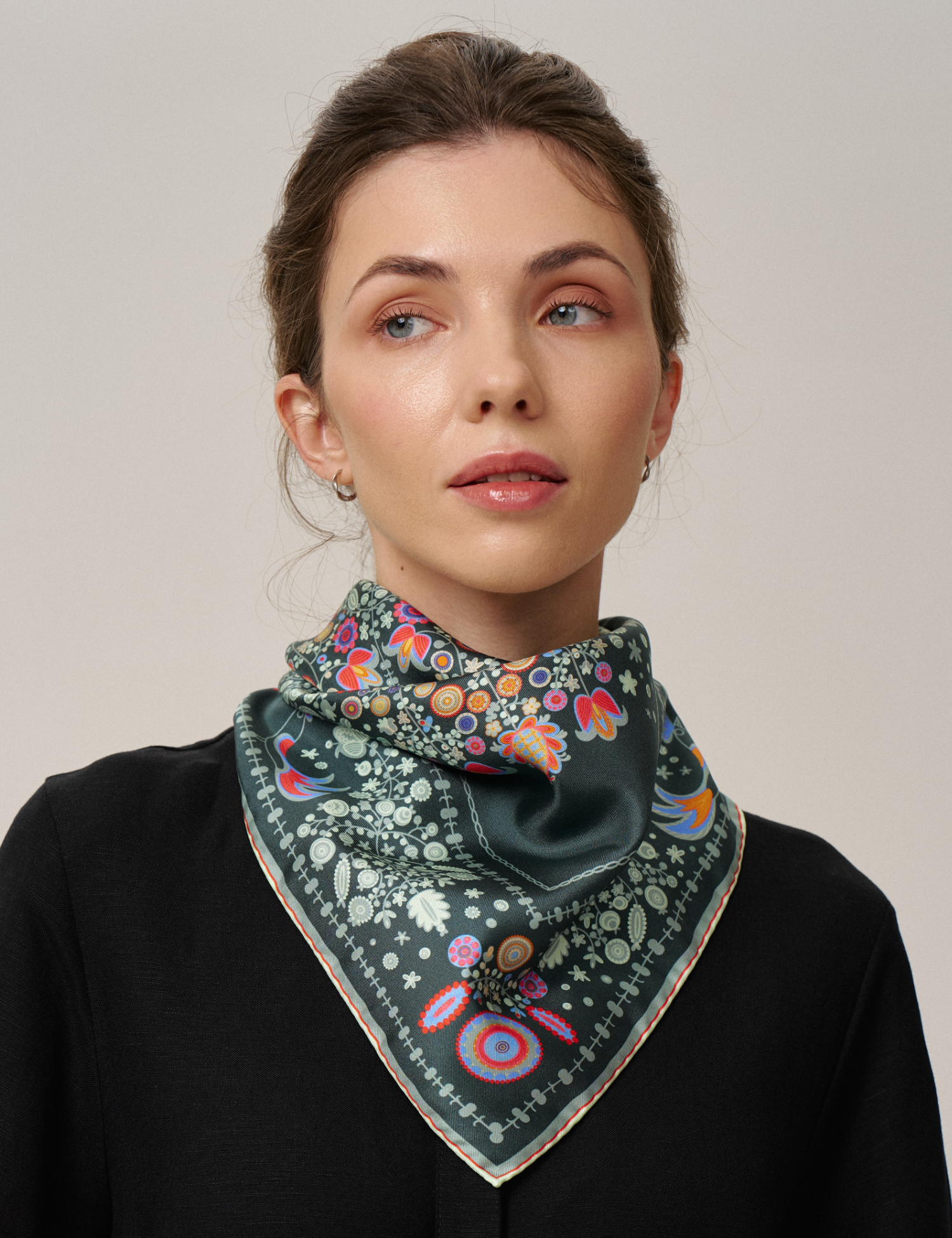 Картинка Шовкова хустина «Слобожанщина. Лісова пісня»